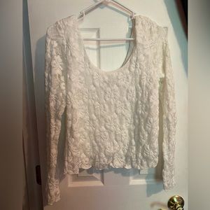 Lace Scoop Neck Top